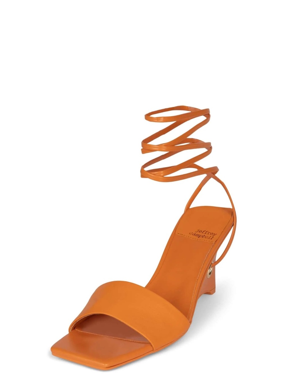 Jeffrey Campbell Ready-2-Go Ankle Wrap Wedge Heel Sandal